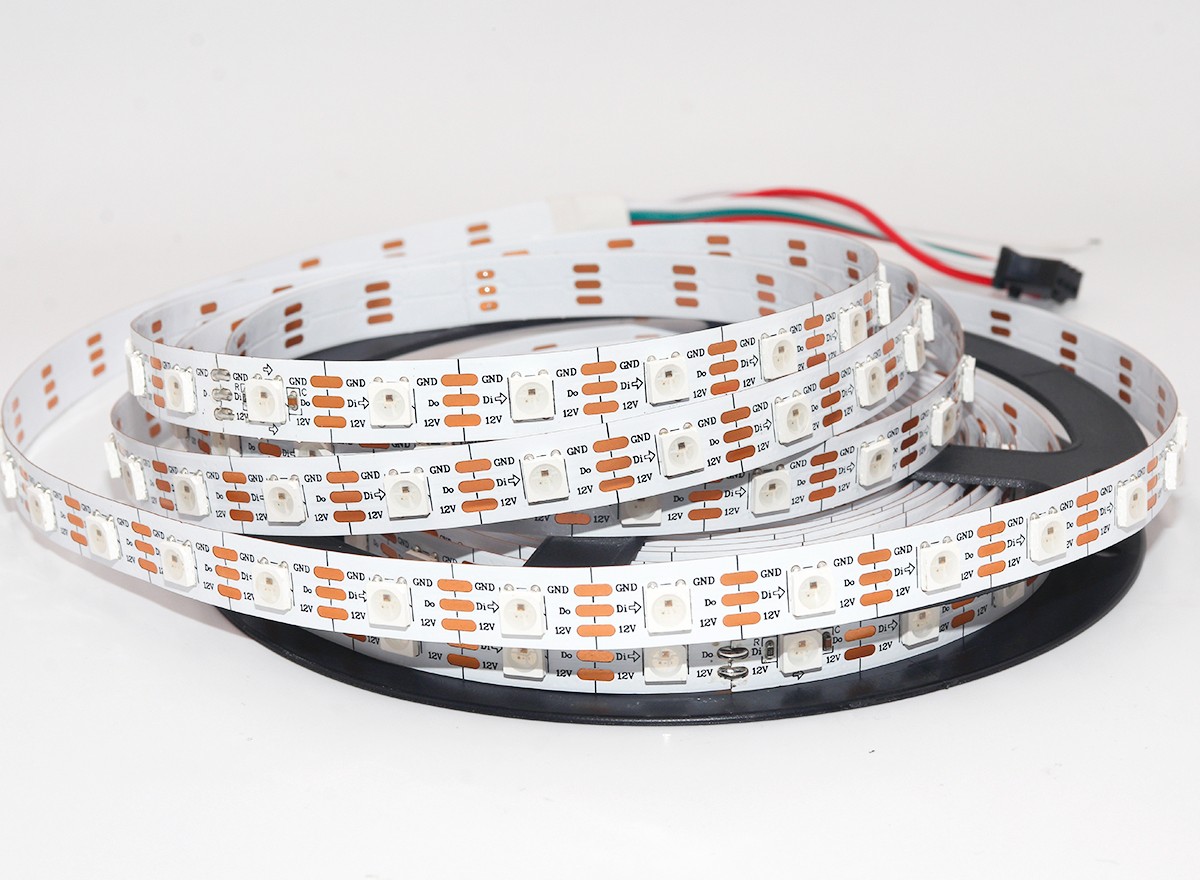 內(nèi)置RT1809 5050RGB 60燈 12V 單點(diǎn)單控