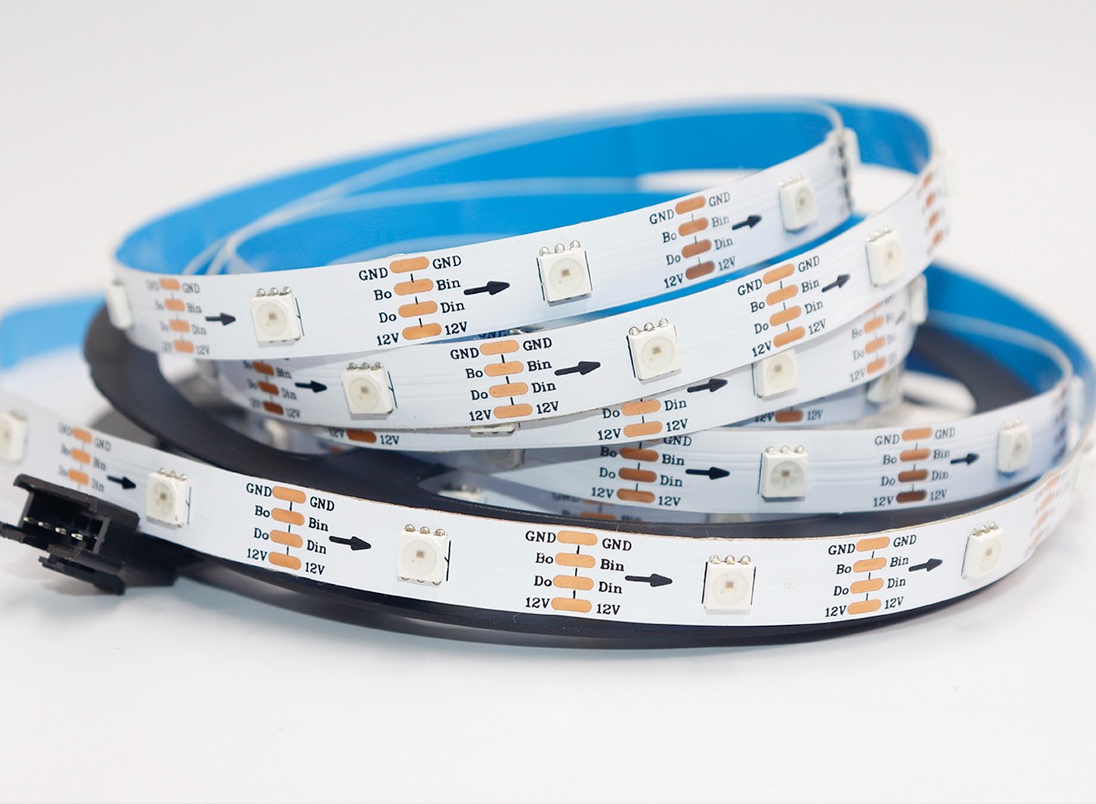 內置RT1809 5050RGB 30燈 12V 單點單控斷點續(xù)傳