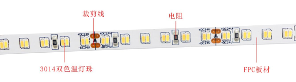 3014雙色溫 240燈 24V(圖1)